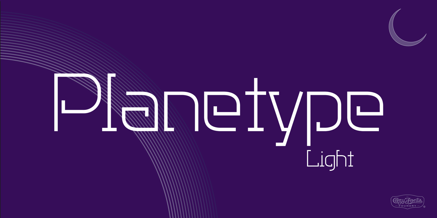 Planetype X Bold Font preview